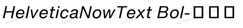 HelveticaNowText Bol字体转换